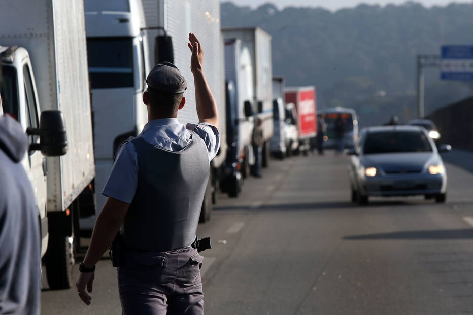 Greve dos caminhoneiros