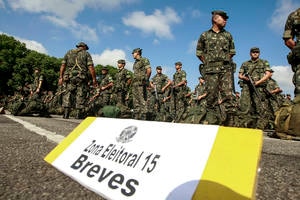 <MC>Soldados do Exército enviados para reforçar 56 municípios do interior do Pará durante as eleições de 2014