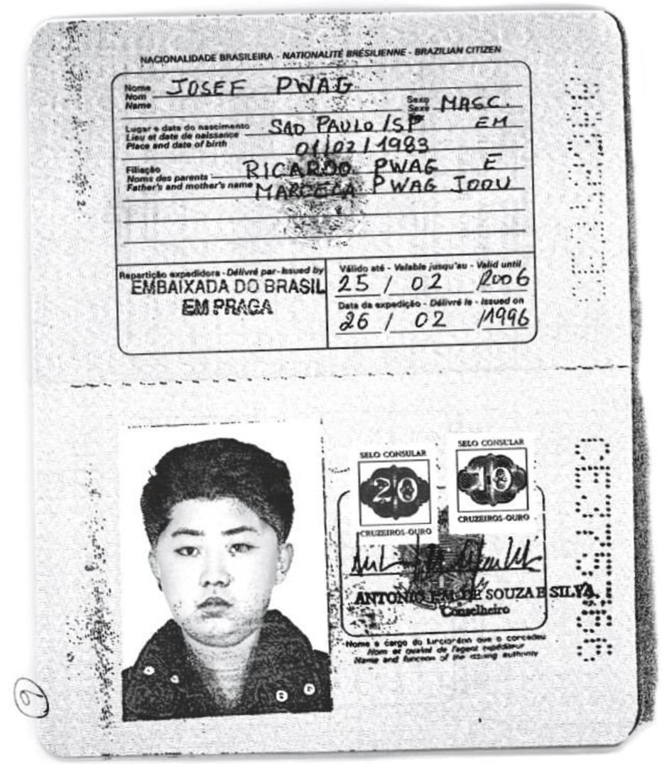 Suposto passaporte brasileiro de Kim Jong-un