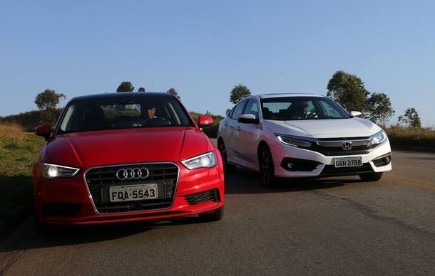 Honda Civic E Audi A3 Sedan Medem Forças Em Comparativo - Jornal Do Carro - Estadão