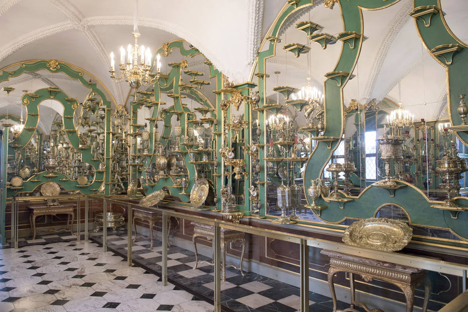 Imagem de arquivo da Abóbada Verde, em Dresden, considerado o museu com uma das coleções mais importantes de tesouros da Europa