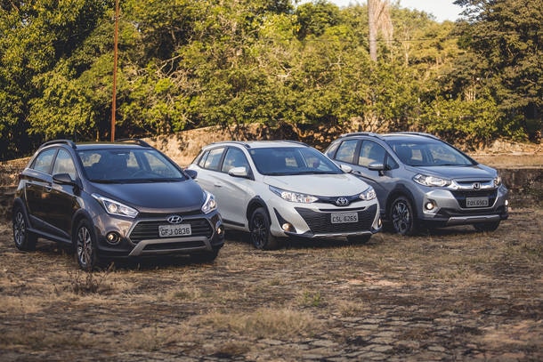 Comparativo: Yaris X-Way x HB20X x WR-V EXL