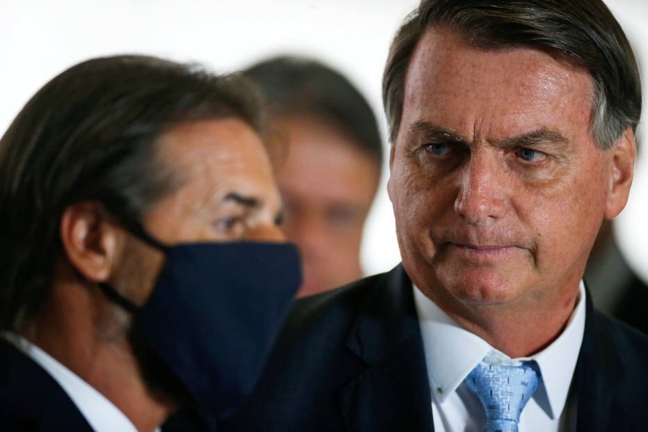 Jair Bolsonaro e Luis Lacalle Pou 