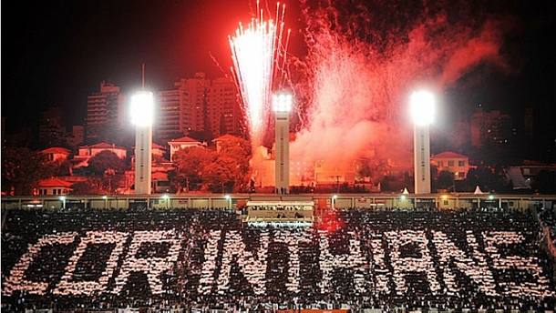 Mosaico da torcida Corinthians na final da Libertadores