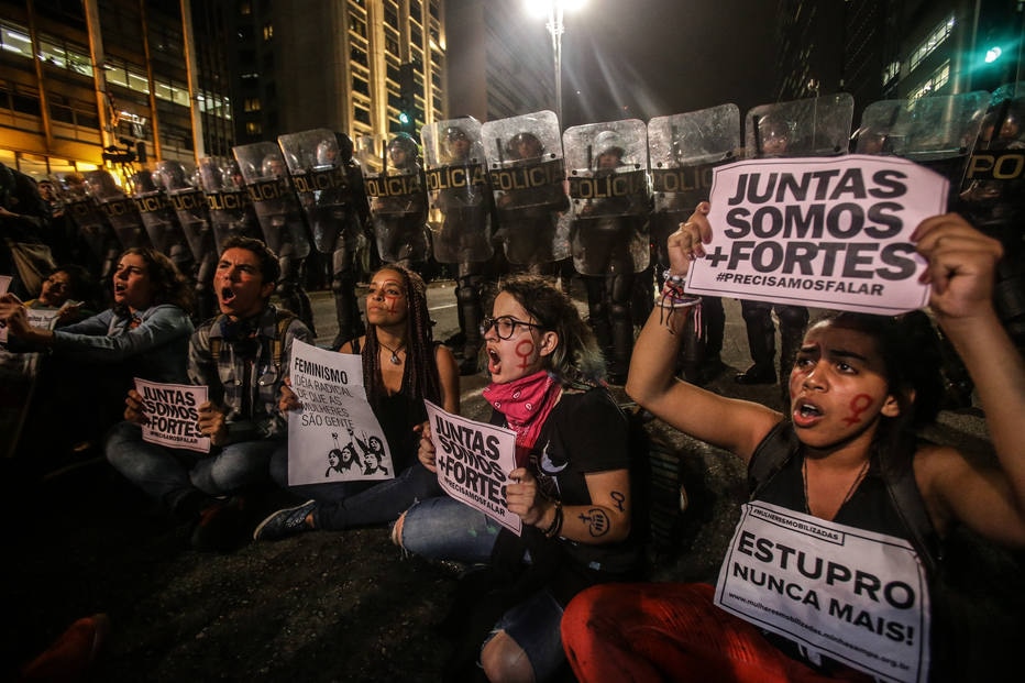 Protesto na Avenida Paulista