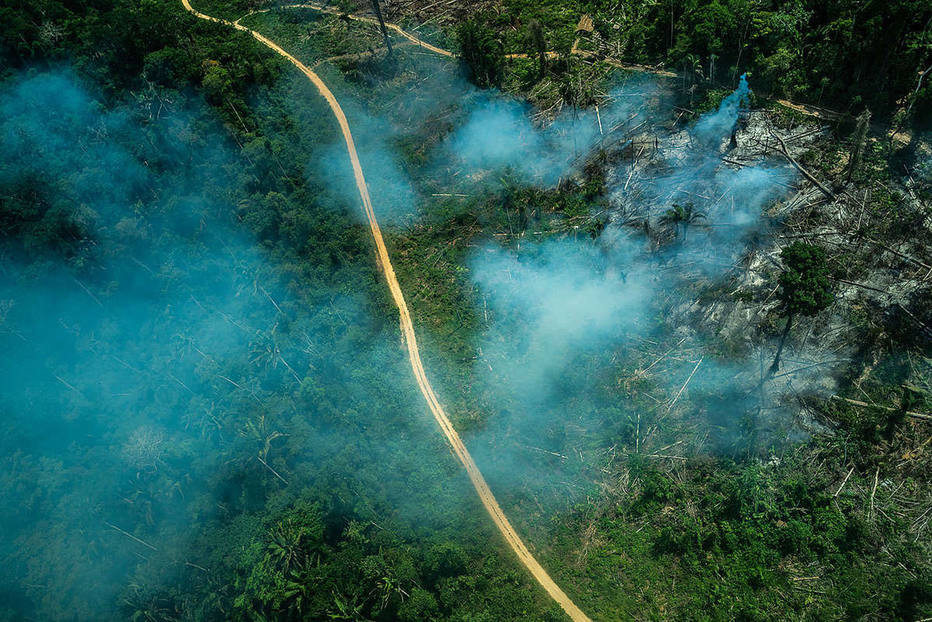 Incêndio florestal na terra indígena Ituna-Itatá