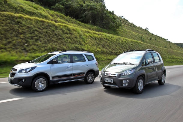 Chevrolet Spin Activ x Fiat Idea Adventure