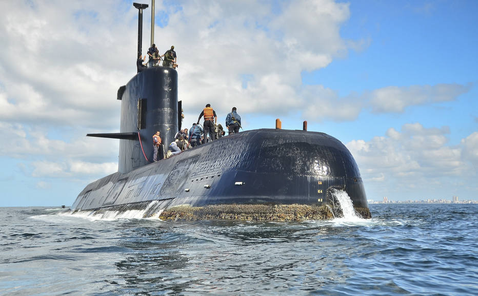 As imagens do submarino argentino que desapareceu
