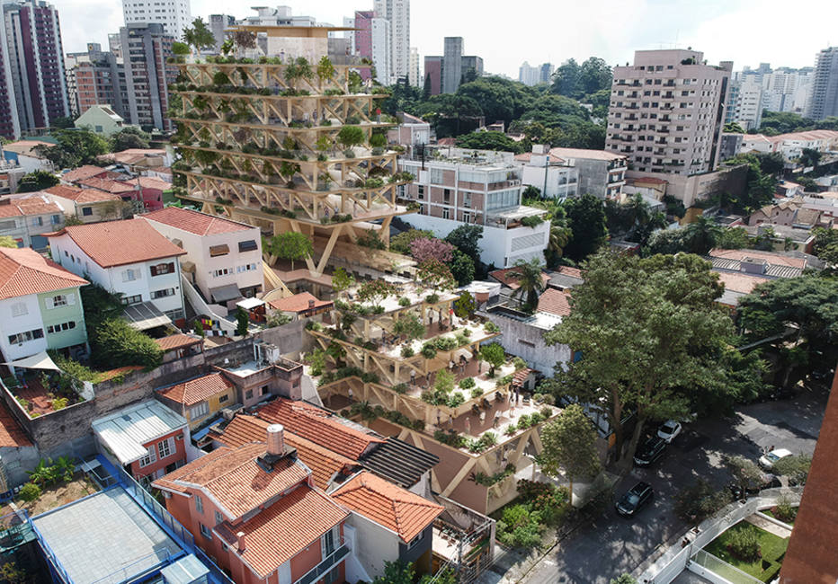 Edifício Floresta Urbana será o primeiro prédio totalmente de madeira de São Paulo