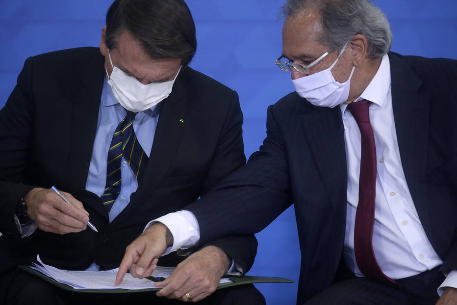 Jair Bolsonaro e Paulo Guedes