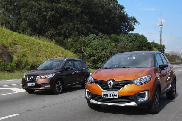 Comparativo entre Renault Captur e Nissan Kicks