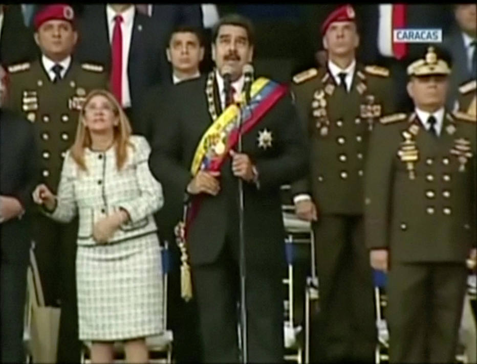 Discurso de Maduro Ã© interrompido na Venezuela