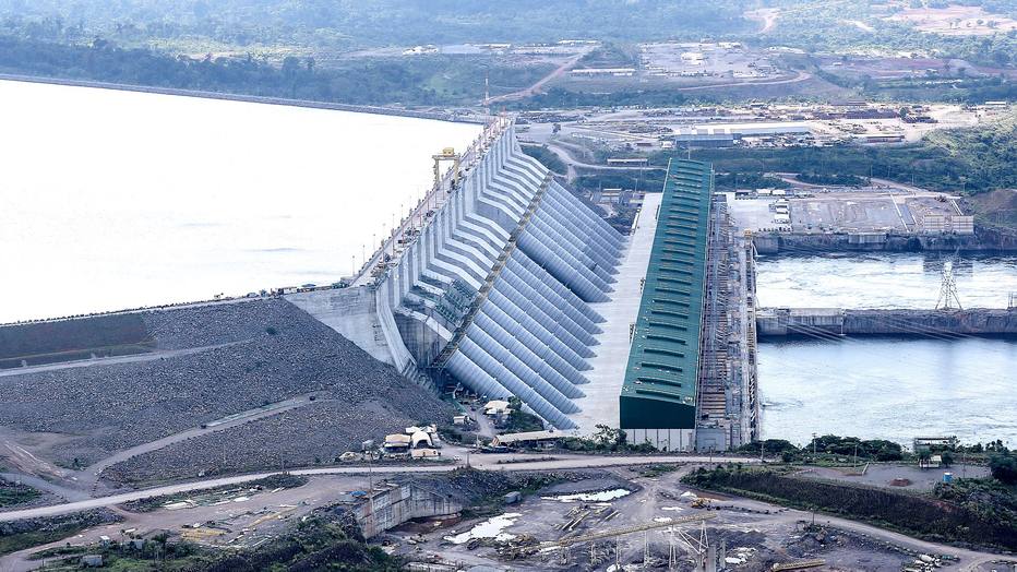 A usina de Belo Monte, maior hidrelétrica brasileira