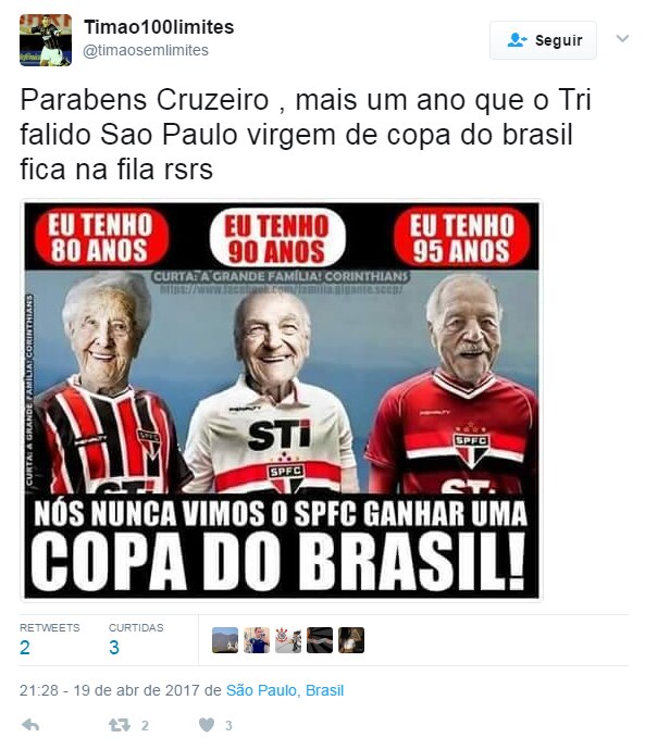 Veja memes da classificação do São Paulo à final da Copa do Brasil