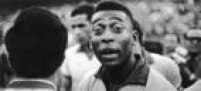 O jogador de futebol, Edson Arantes do Nascimento, conhecido como Pelé, durante treino da Seleção, Rio de Janeiro, RJ. 24/6/1966.