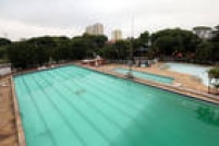 Imagem da 1ª piscina olímpica da América Latina construída em 1934 no Clube de Regatas Tietê