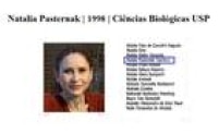 Veja a <a href='http://https://acervo.estadao.com.br/pagina/#!/19980203-38093-spo-0061-ext-x5-not' target='_blank'>lista completa de aprovados</a> em 1998. Antes do curso de Ciências Biológicas em 1998, o nome de Natalia aparece em lista de aprovados em outros cursos em anos anteriores, como <a href='http://https://acervo.estadao.com.br/procura/#!/Natalia%20Pasternak/Acervo///1/1990/1993//' target='_blank'>Filosofia na USP em 1993</a> e <a href='http://https://acervo.estadao.com.br/pagina/#!/19940211-36640-nac-0033-eco-b13-not/busca/NATALIA%20PASTERNAK' target='_blank'>Direito na PUC em 1994</a>.