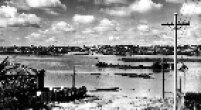 Enchente do Rio Tietê na zona norte da capital paulista entre 1920-1930.
