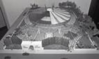 Maquete do circo e área onde funcionaria o Projeto SP, 1986.