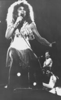 A cantora Tina Turner durante show no estádio do Maracanã, no Rio de Janeiro,  Rio de Janeiro, RJ, 17/01/1988.