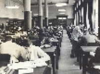 Sala de leitura da Biblioteca Mário de Andrade em 1964