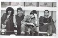 Ramones em entrevista coletiva no Maksoud Plaza em 1987. <a href='http://https://fotos.estadao.com.br/galerias/acervo,contatos-fotograficos-ramones,27855' target='_blank'>Veja a série 'Contatos Fotográficos'.</a>