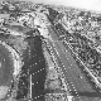 Vista aérea do Autódromo de Interlagos em 1973