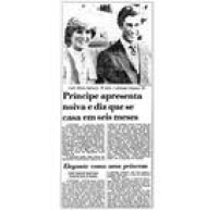O noivado do herdeiro do trono inglês, príncipe Charles com Lady Di era notícia no<a href='http://acervo.estadao.com.br/pagina/#!/19810225-32502-nac-0007-999-7-not/busca/Charles' target='_blank'> Estadão de 25/2/1981.</a>