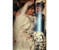 Imagens do casamento do príncipe Charles e Diana, revista Manchete agosto de 1981.