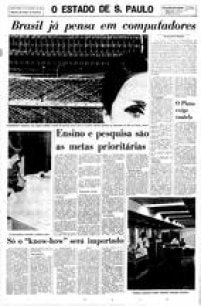 Brasil já pensa em computadores em 20 março 1969.
