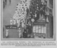 Manifestação pelo direito ao voto reuniu milhares de mulheres nas ruas de Londres, em 14/06/1913