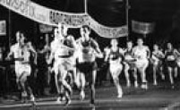 Atletas na corrida de 1968.