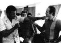 O pugilista<a href='http://acervo.estadao.com.br/pagina/#!/19710917-29587-nac-0020-999-20-not/busca/Ali+Muhammad' target='_blank'> Muhammad Ali, o Cassius Clay</a>, em São Paulo em 1971 quando veio para uma luta exibição contra o argentino Santiago Alberto Lovell Junior