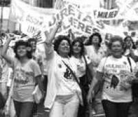 Mulheres fazem comício Pró-Diretas, São Paulo, SP, 16/4/1984.