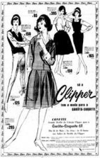 Anúncio das lojas Clipper em 1961.