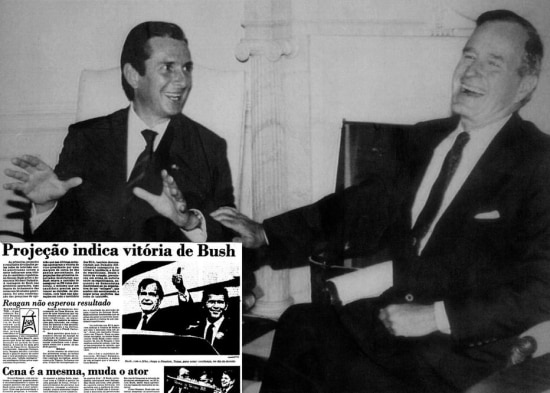 Eleição: 1988 / Partido: Republicano

George Bush com o presidente Fernando Collor, 18/06/1991 