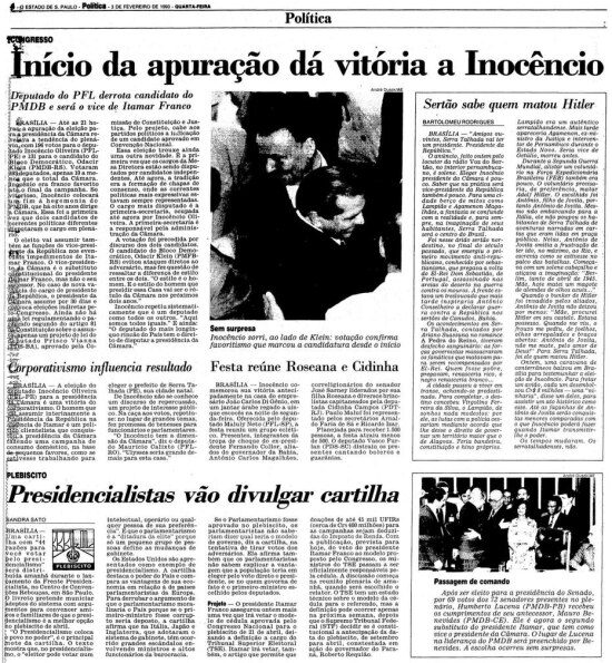 > Estadão - 03/02/1993
