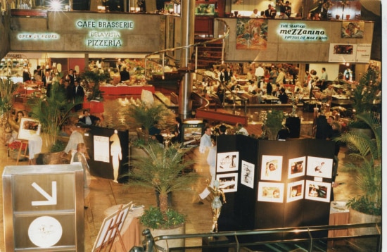 Vista de parte do lobby do Hotel Maksoud Plaza em 1997.
