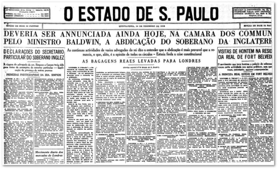 O Estado de S.Paulo - 10/12/1936
Clique aqui para ver a página
 