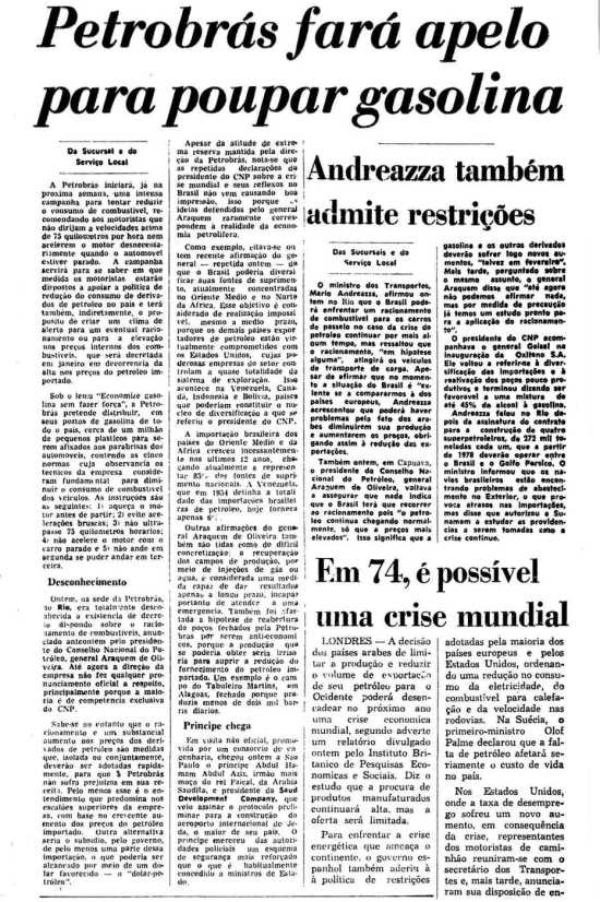 >> Estadão - 08/12/1973
