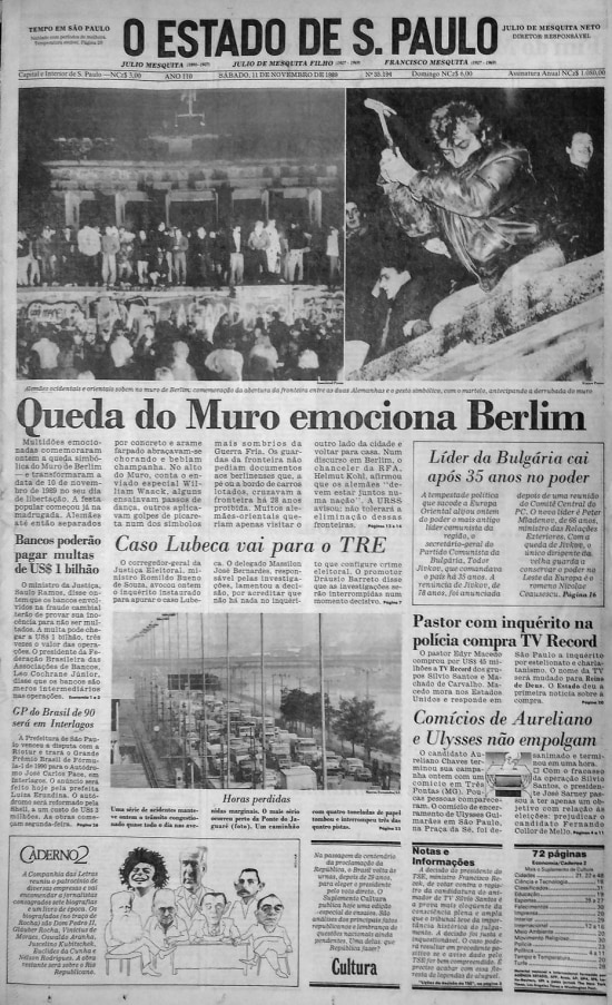 O Estado de S.Paulo - 11/11/1989