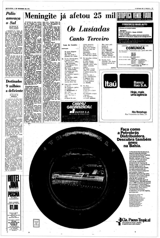 Página censurada de 6/12/1974