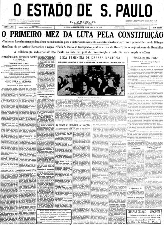 Estadão - 10/8/1932