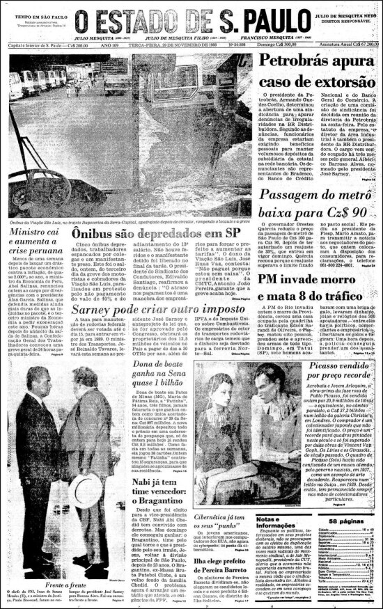 O Estado de S.Paulo - 29/11/1988