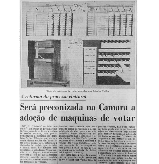 >> Estadão - 22/10/1958