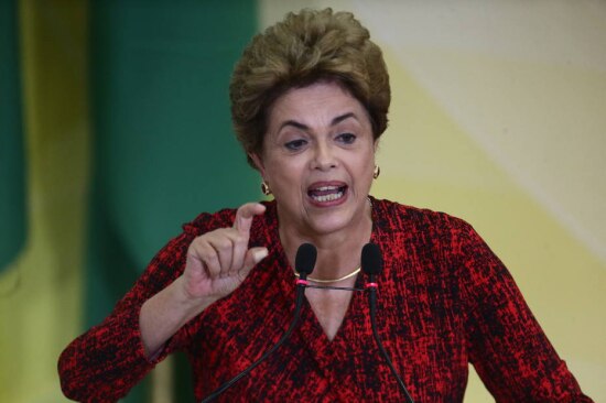 A presidente afastada Dilma Rousseff