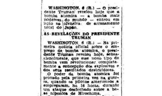 > Estadão - 7/8/1945
