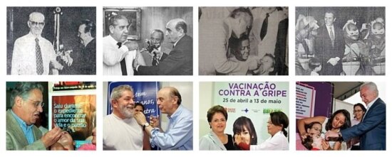 Presidentes da República participaram ativamente em diferentes campanhas de vacinação durante seus governos, incentivando a população a se vacinar e mostrando que os imunizantes são seguros.