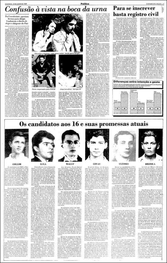 O Estado de S.Paulo- 18/6/1989