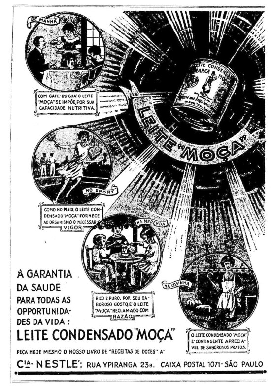 Anúncio de leite condensado publicado no Estadão de 17/8/1930